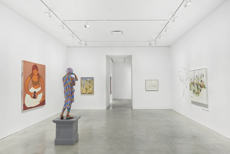Installation view of group exhibition James Cohan: Twenty Years at 48 Walker Street